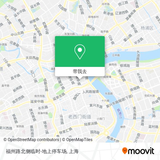 福州路北侧临时-地上停车场地图