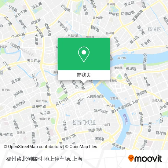 福州路北侧临时-地上停车场地图