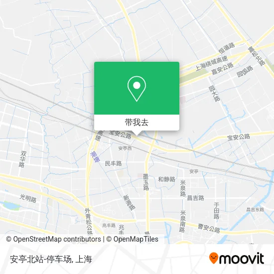 安亭北站-停车场地图