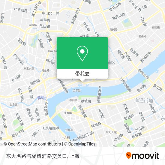 东大名路与杨树浦路交叉口地图