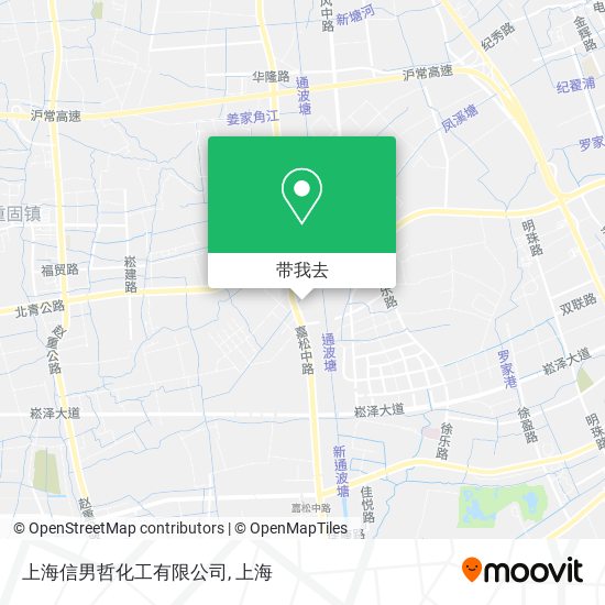 上海信男哲化工有限公司地图