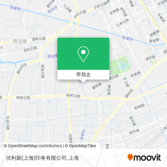 伏利新(上海)印务有限公司地图