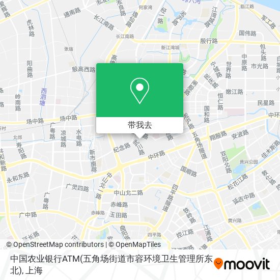 中国农业银行ATM(五角场街道市容环境卫生管理所东北)地图