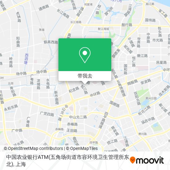 中国农业银行ATM(五角场街道市容环境卫生管理所东北)地图