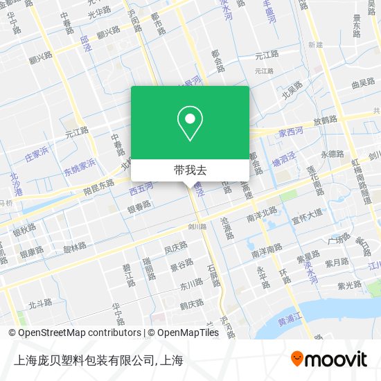 上海庞贝塑料包装有限公司地图