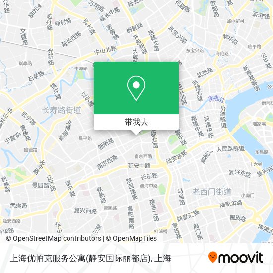 上海优帕克服务公寓(静安国际丽都店)地图