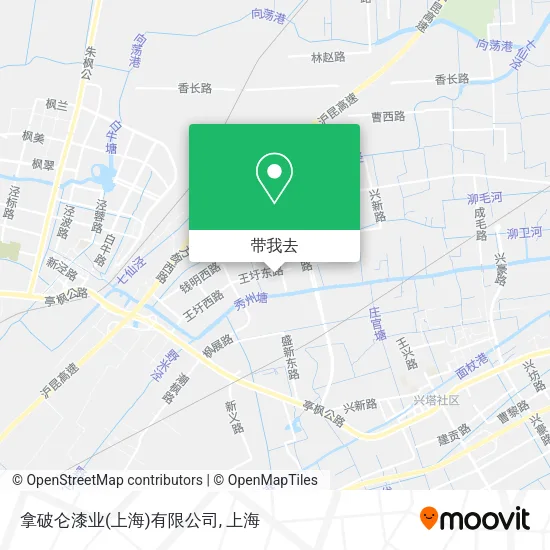 拿破仑漆业(上海)有限公司地图
