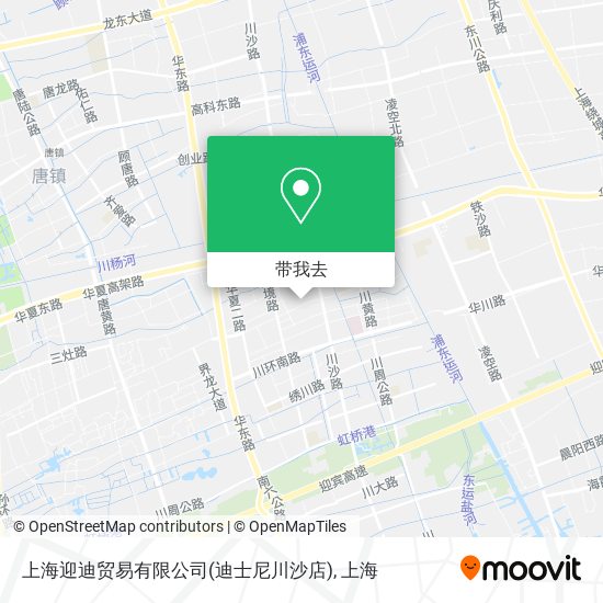 上海迎迪贸易有限公司(迪士尼川沙店)地图