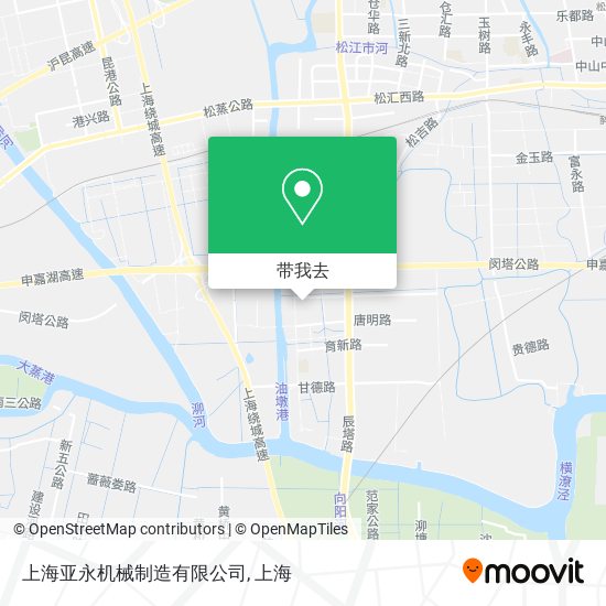 上海亚永机械制造有限公司地图