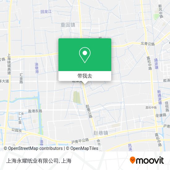 上海永耀纸业有限公司地图