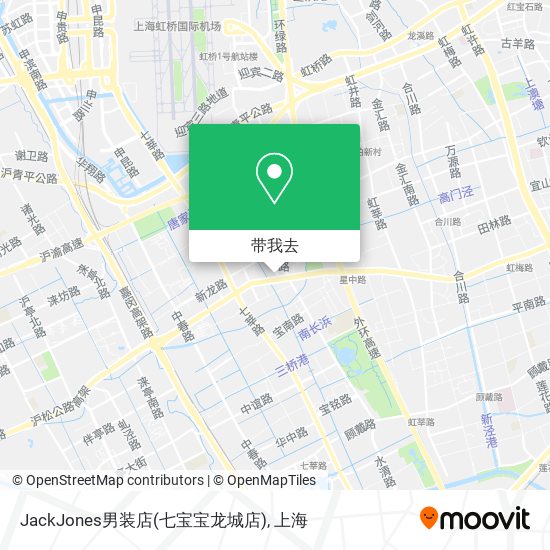 JackJones男装店(七宝宝龙城店)地图