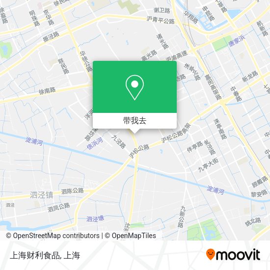上海财利食品地图