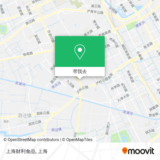 上海财利食品地图