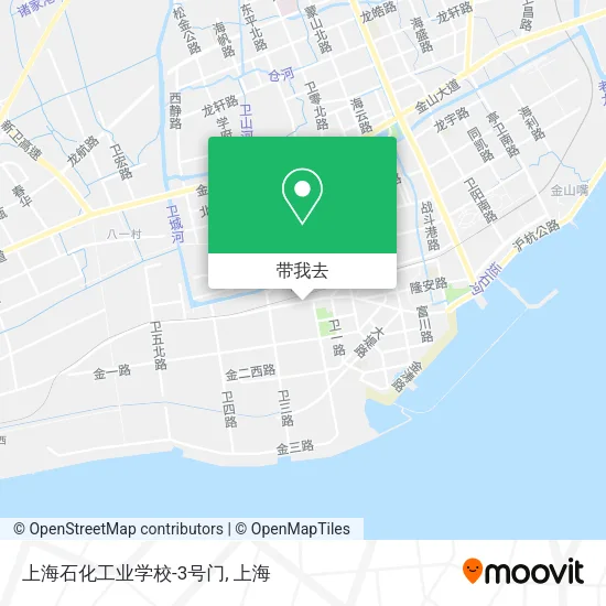 上海石化工业学校-3号门地图