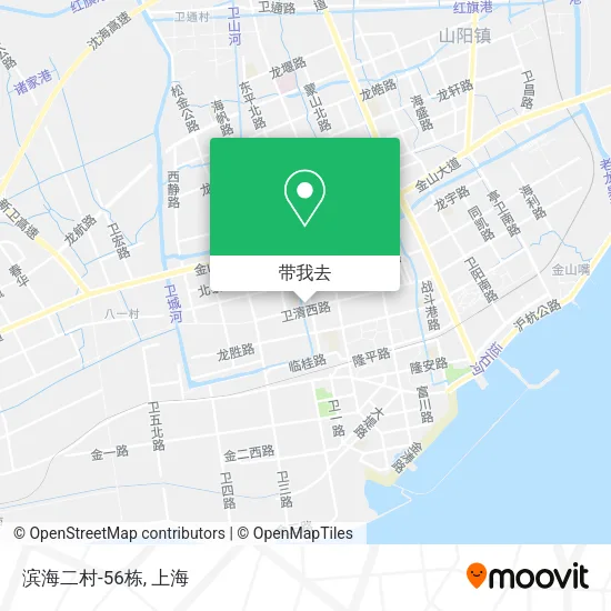 滨海二村-56栋地图