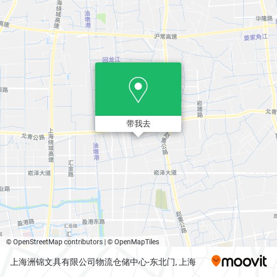 上海洲锦文具有限公司物流仓储中心-东北门地图