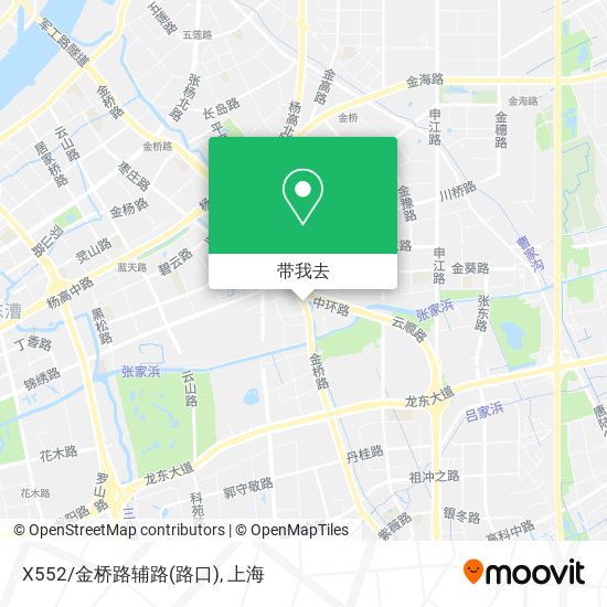X552/金桥路辅路(路口)地图