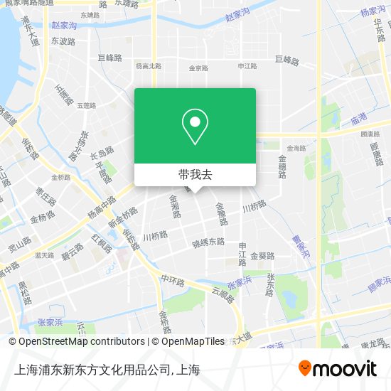 上海浦东新东方文化用品公司地图