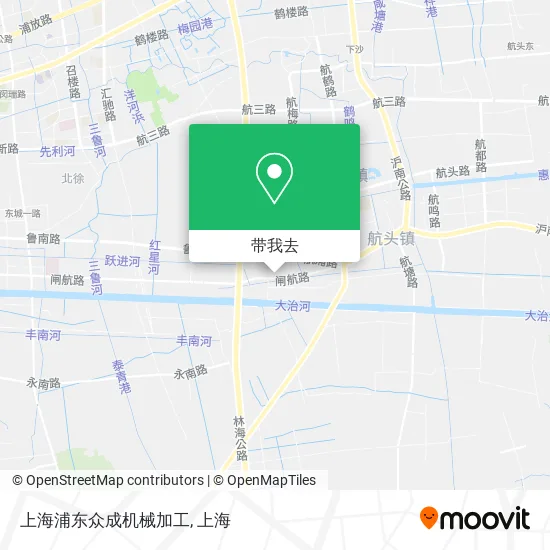 上海浦东众成机械加工地图