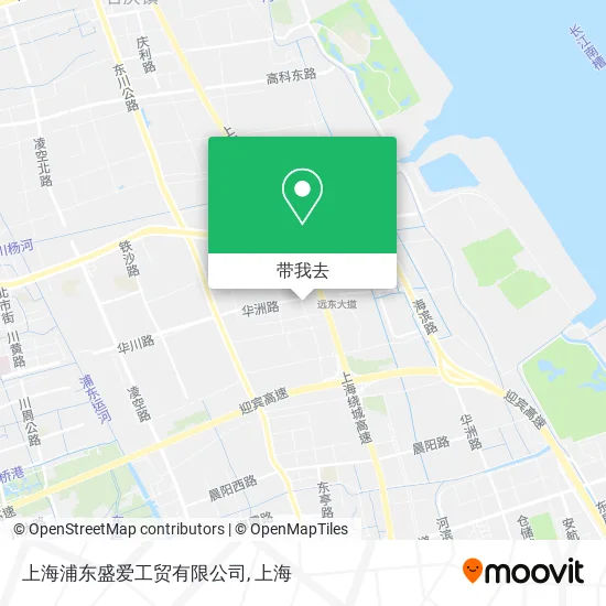上海浦东盛爱工贸有限公司地图