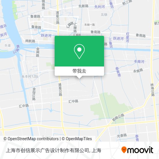 上海市创信展示广告设计制作有限公司地图