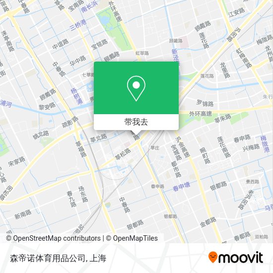 森帝诺体育用品公司地图
