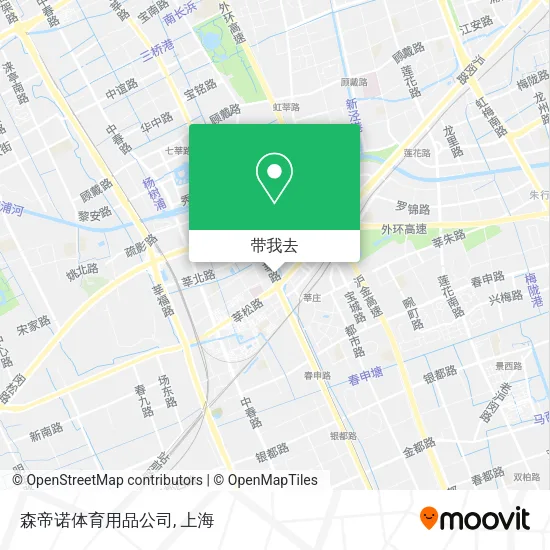 森帝诺体育用品公司地图