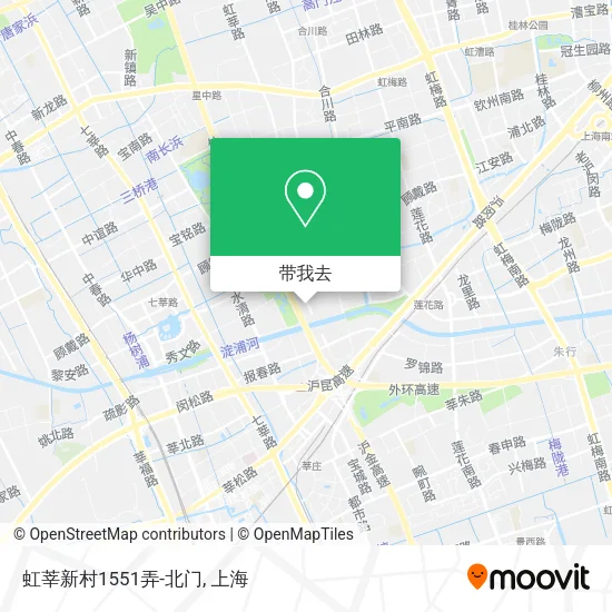虹莘新村1551弄-北门地图