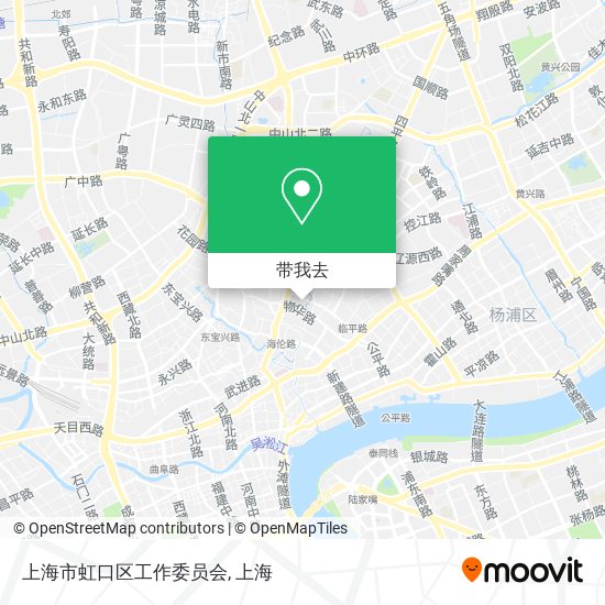 上海市虹口区工作委员会地图
