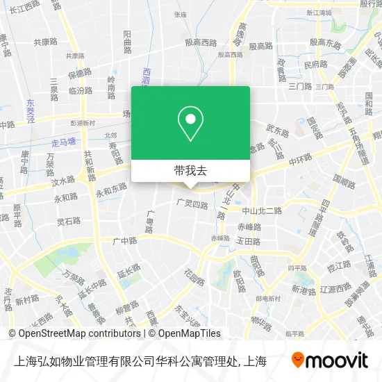 上海弘如物业管理有限公司华科公寓管理处地图