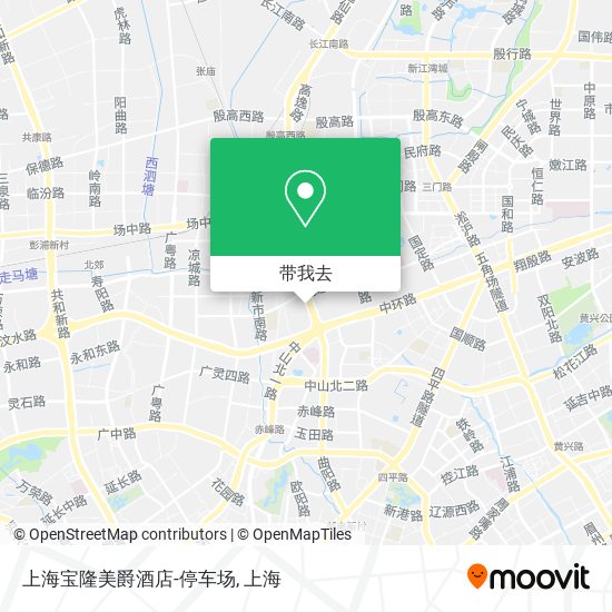 上海宝隆美爵酒店-停车场地图