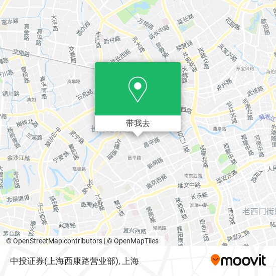 中投证券(上海西康路营业部)地图