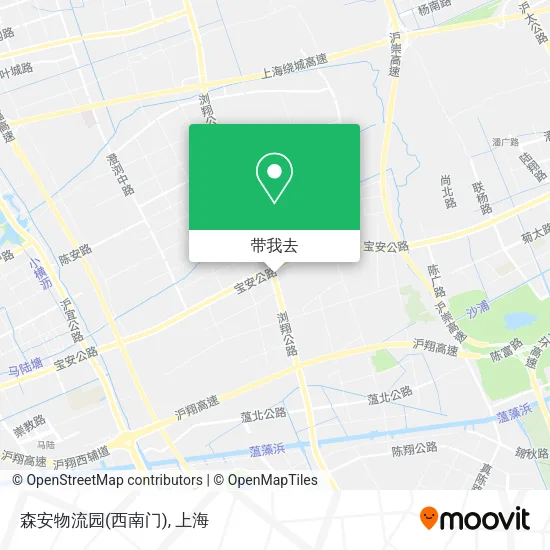 森安物流园(西南门)地图