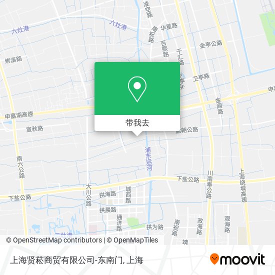 上海贤菘商贸有限公司-东南门地图