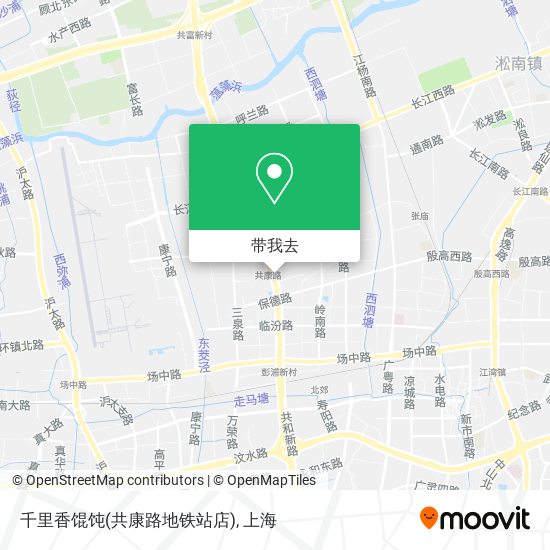 千里香馄饨(共康路地铁站店)地图