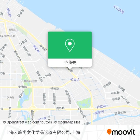 上海云峰尚文化学品运输有限公司地图