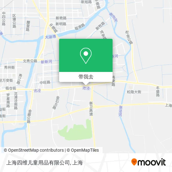 上海四维儿童用品有限公司地图
