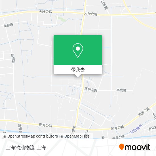 上海鸿汕物流地图