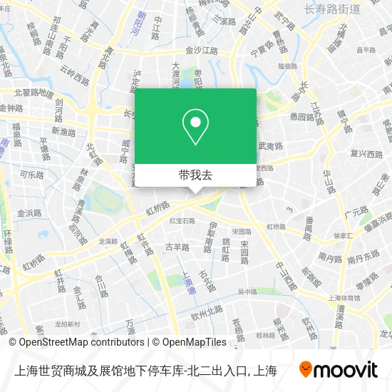 上海世贸商城及展馆地下停车库-北二出入口地图