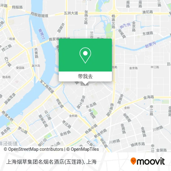 上海烟草集团名烟名酒店(五莲路)地图