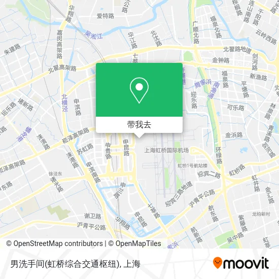 男洗手间(虹桥综合交通枢纽)地图