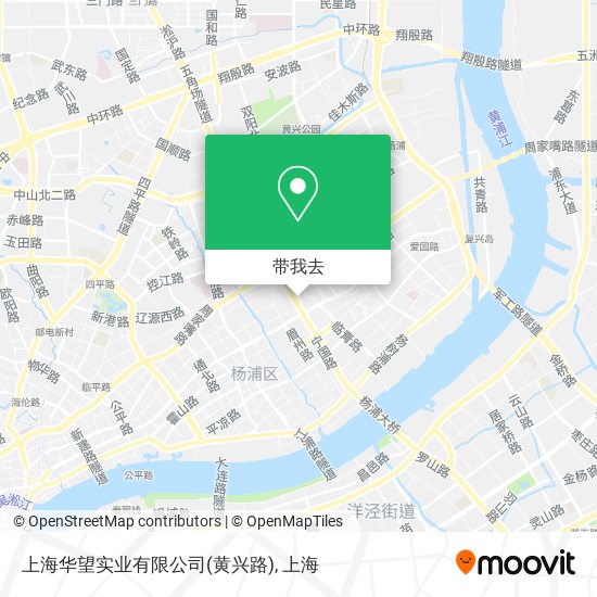 上海华望实业有限公司(黄兴路)地图