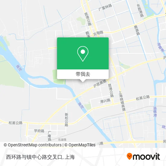 西环路与镇中心路交叉口地图
