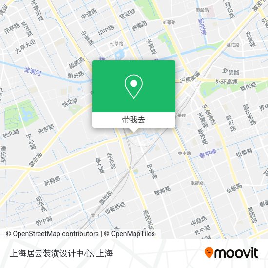 上海居云装潢设计中心地图