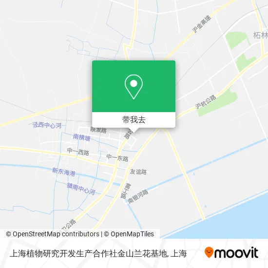 上海植物研究开发生产合作社金山兰花基地地图