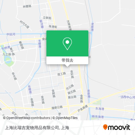 上海比瑞吉宠物用品有限公司地图