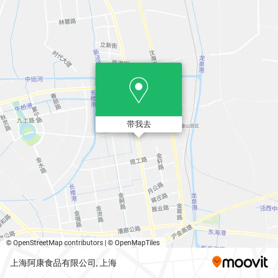 上海阿康食品有限公司地图