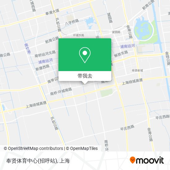 奉贤体育中心(招呼站)地图