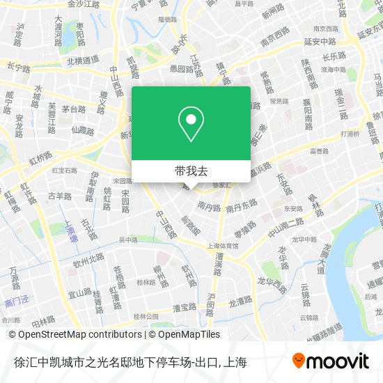 徐汇中凯城市之光名邸地下停车场-出口地图