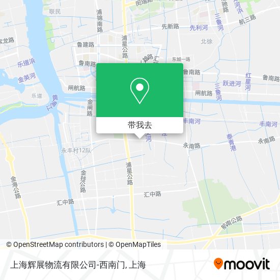 上海辉展物流有限公司-西南门地图